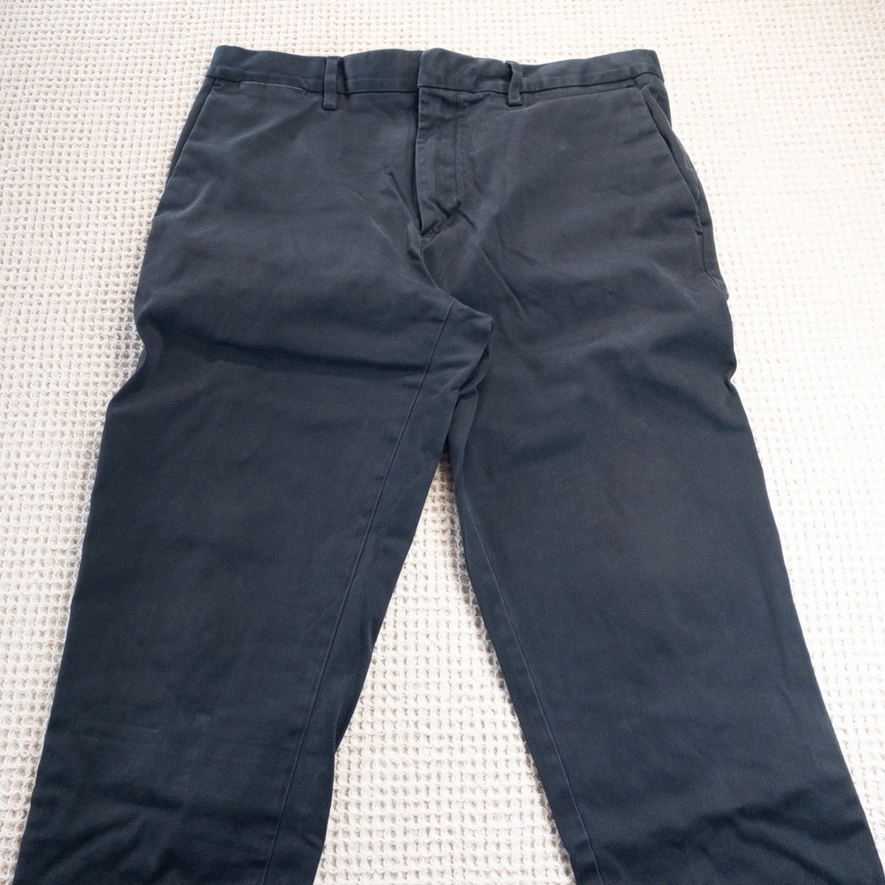 Banana Republic Mason Athletic Tapered Fit Chinos Navy Blue 33x32 Mens Pants